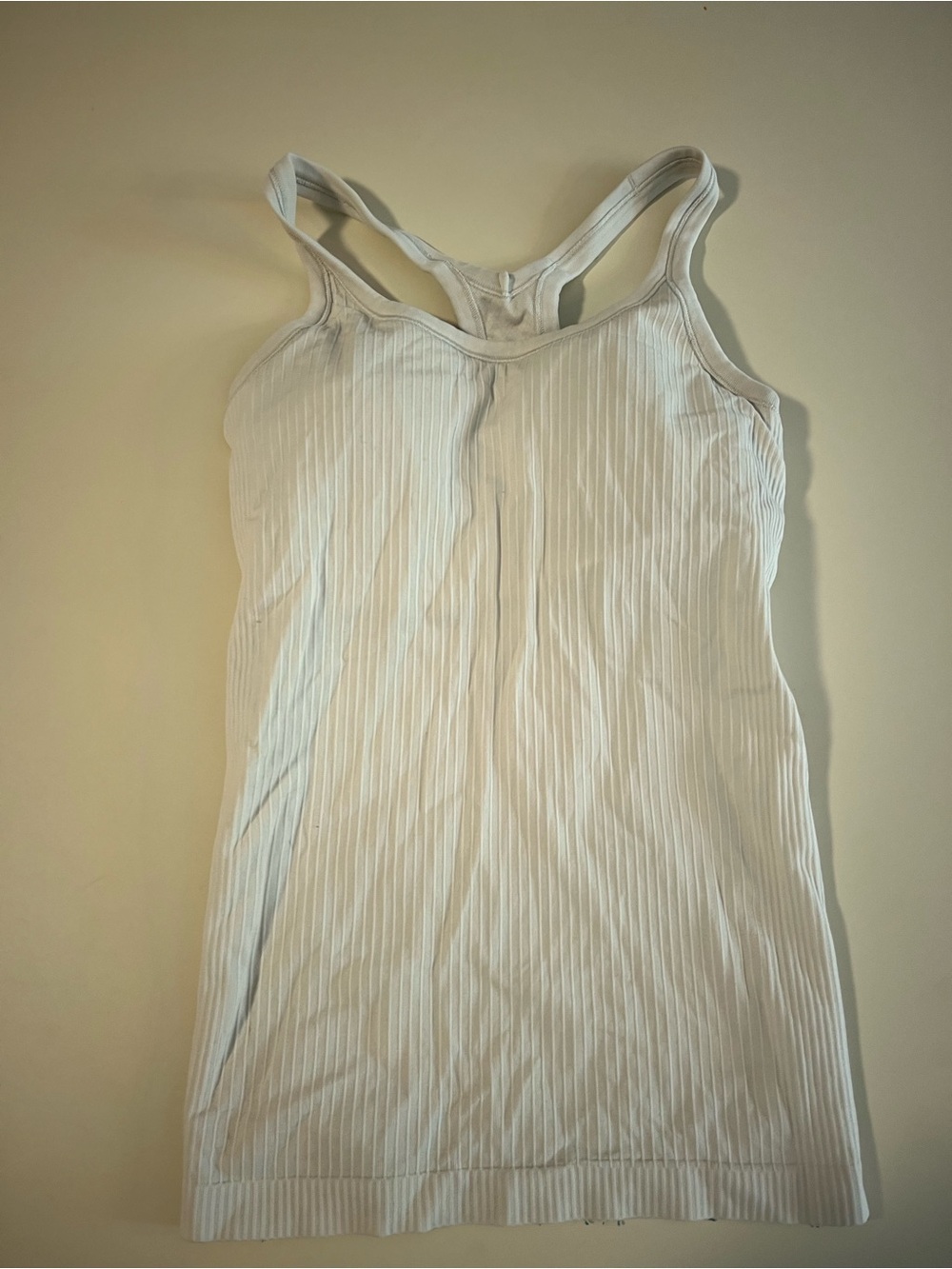 Lululemon, Off-White Ebb to Street Tank, size 4